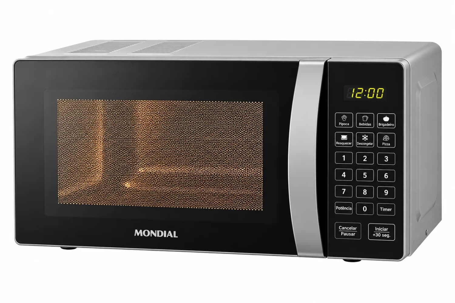 Micro-ondas Mondial 21L MO-01-21-E Espelhado 1200W 220V - 2