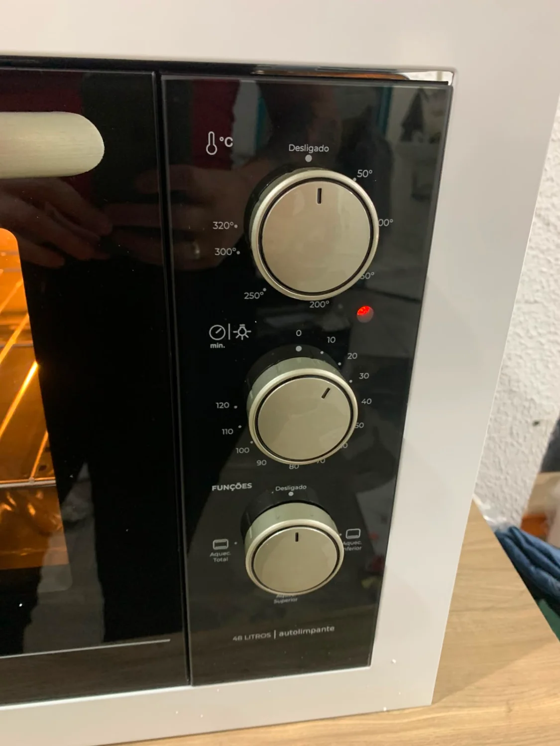Forno Elétrico de Embutir Fischer Fit Line 48L 1775W 220V Branco Autolimpante - 13
