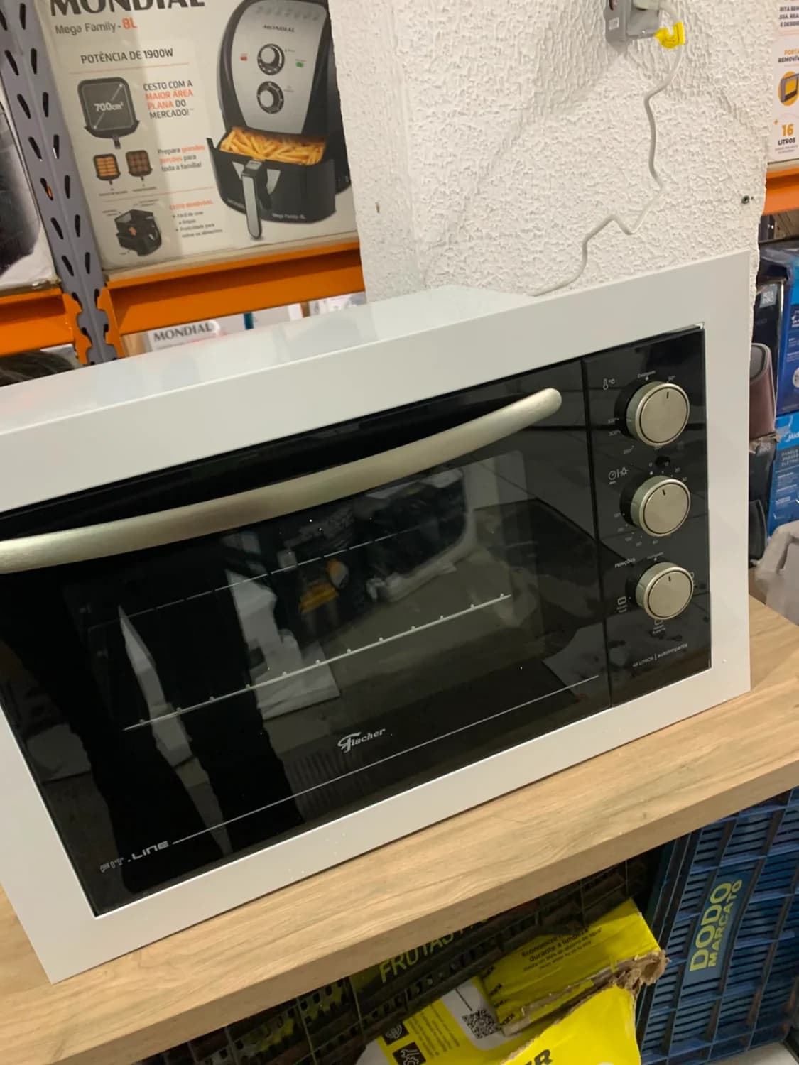 Forno Elétrico de Embutir Fischer Fit Line 48L 1775W 220V Branco Autolimpante - 8