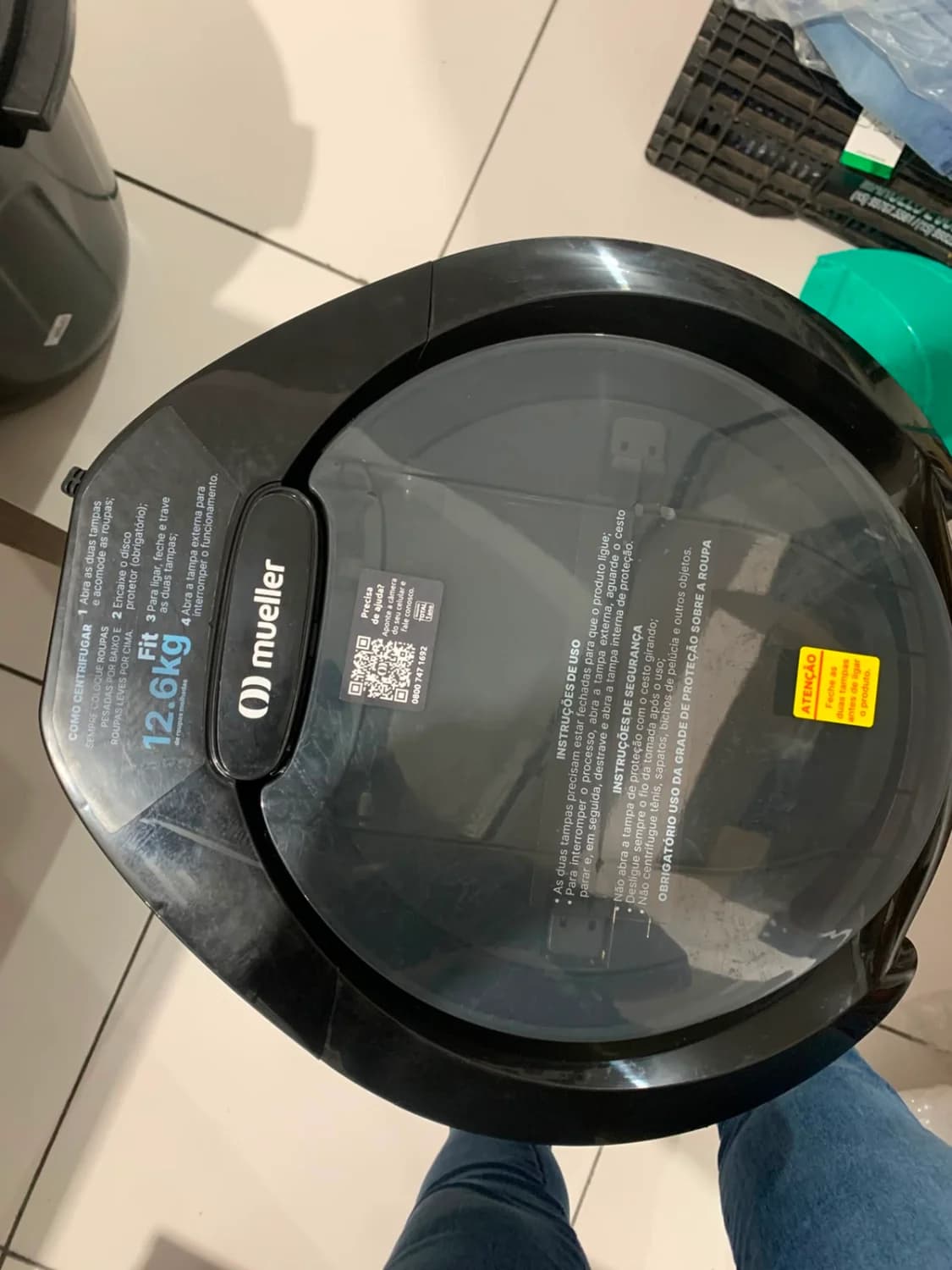 Centrífuga de Roupas Mueller Fit 12,6kg Preta 220V 182W - 3