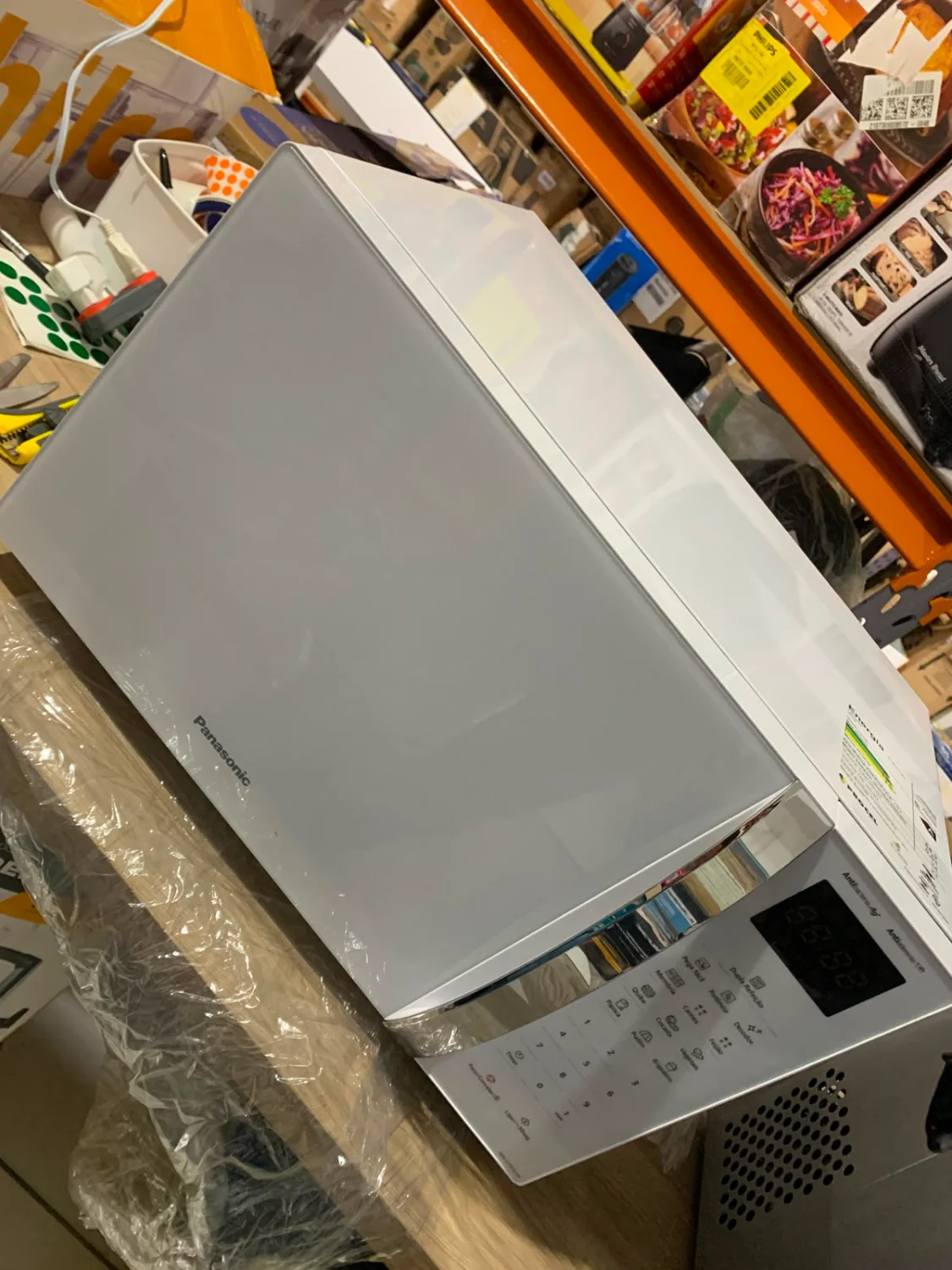 Micro-ondas Panasonic 34L NN-ST65LWRUN 127V Branco Digital – Dupla Refeição \ com avaria - 3