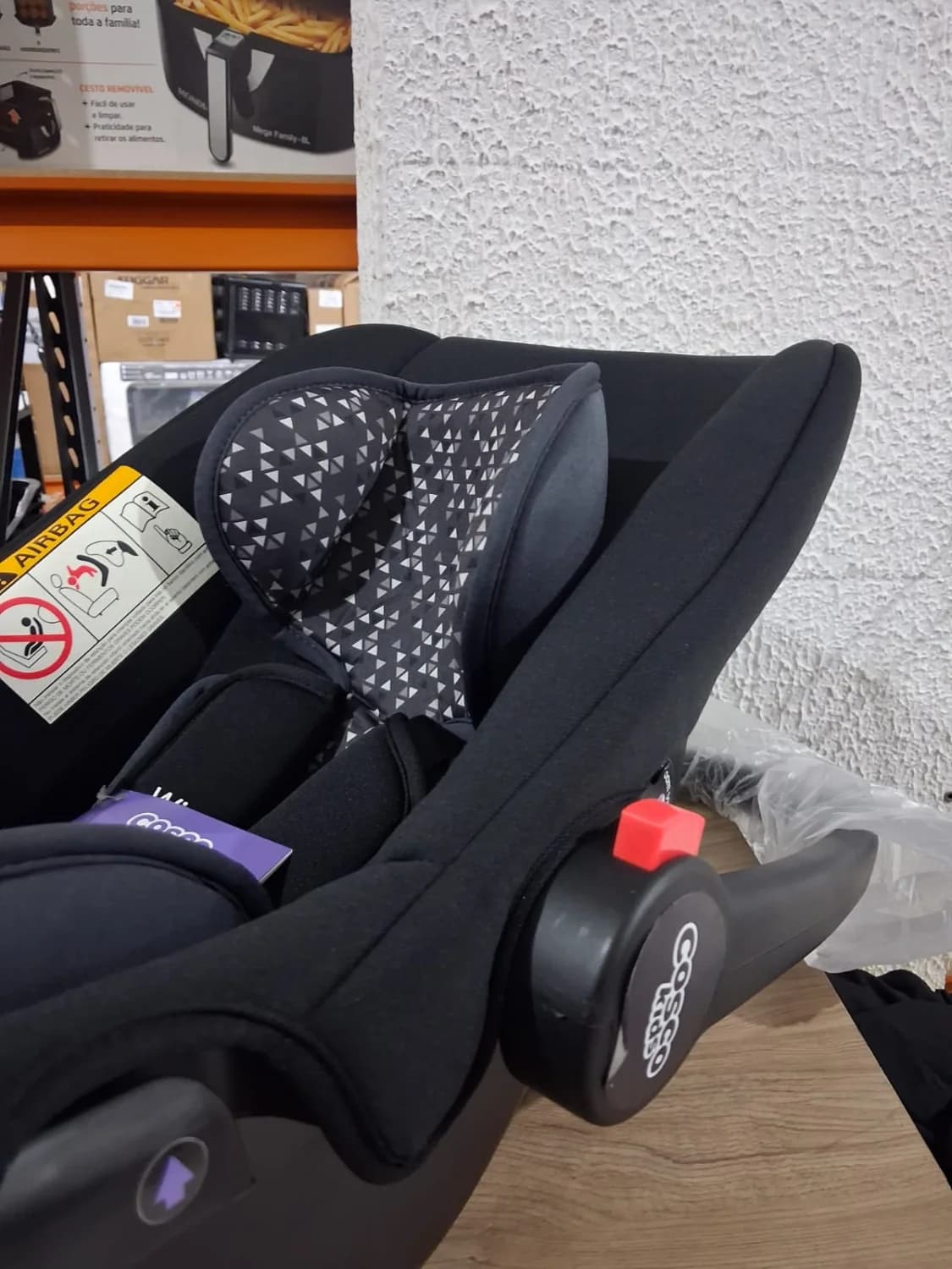 Bebê Conforto Cosco Kids Wizz Preto com Alça – Cadeirinha Infantil para Carro \ 0 a 13 kilos - 4