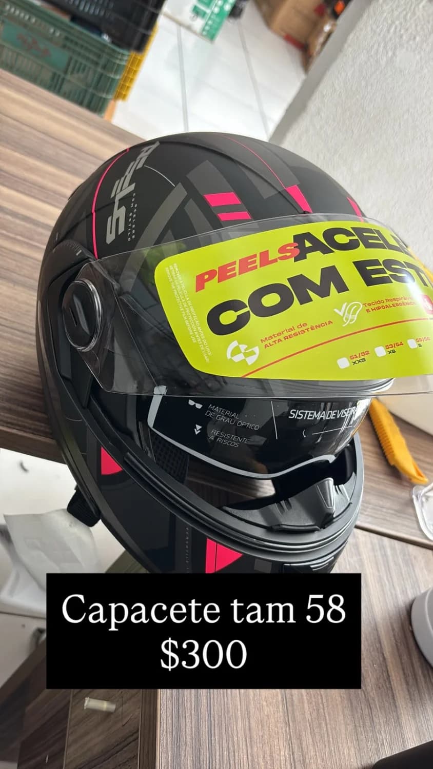 Capacete Peels Preto/Rosa - 1