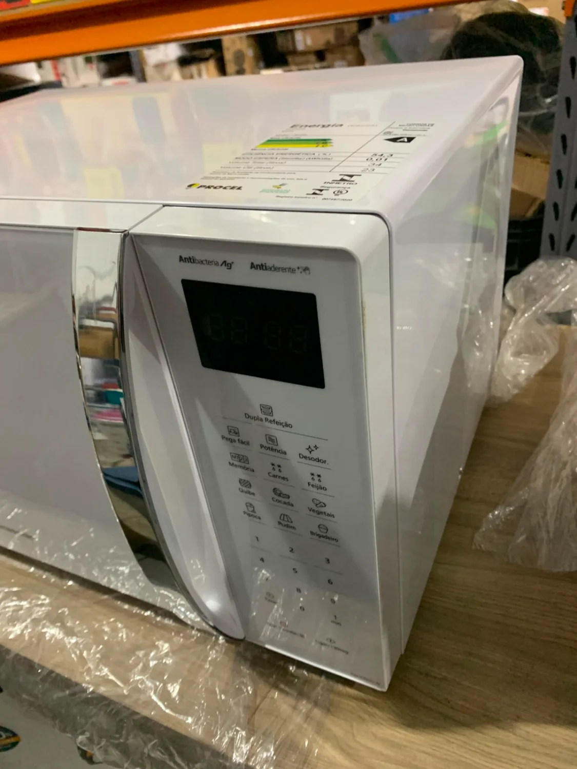 Micro-ondas Panasonic 34L NN-ST65LWRUN 127V Branco Digital – Dupla Refeição \ com avaria - 6