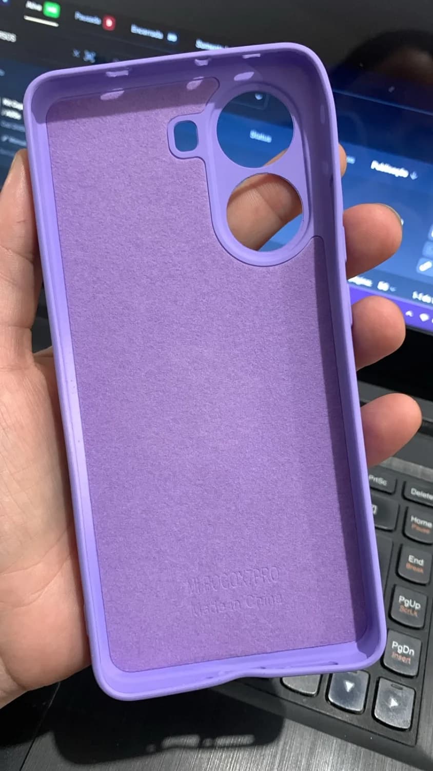 💜 CAPINHA LILÁS PARA XIAOMI POCO X7 PRO - 3