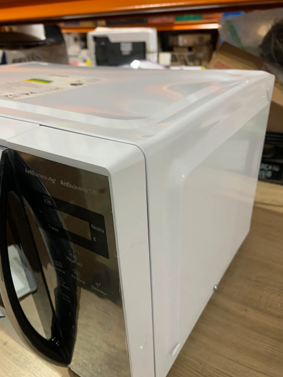 Micro-ondas Panasonic NN-ST27LWRUN 21L Branco Espelhado 127V – Com Avaria - 7