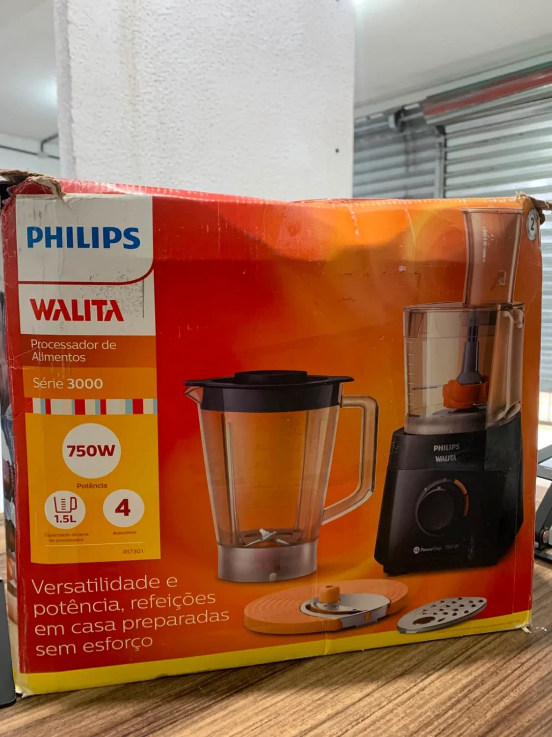 Processador Philips Walita PowerChop RI7301 750W 1,5L 4 Acessórios 220V - 3