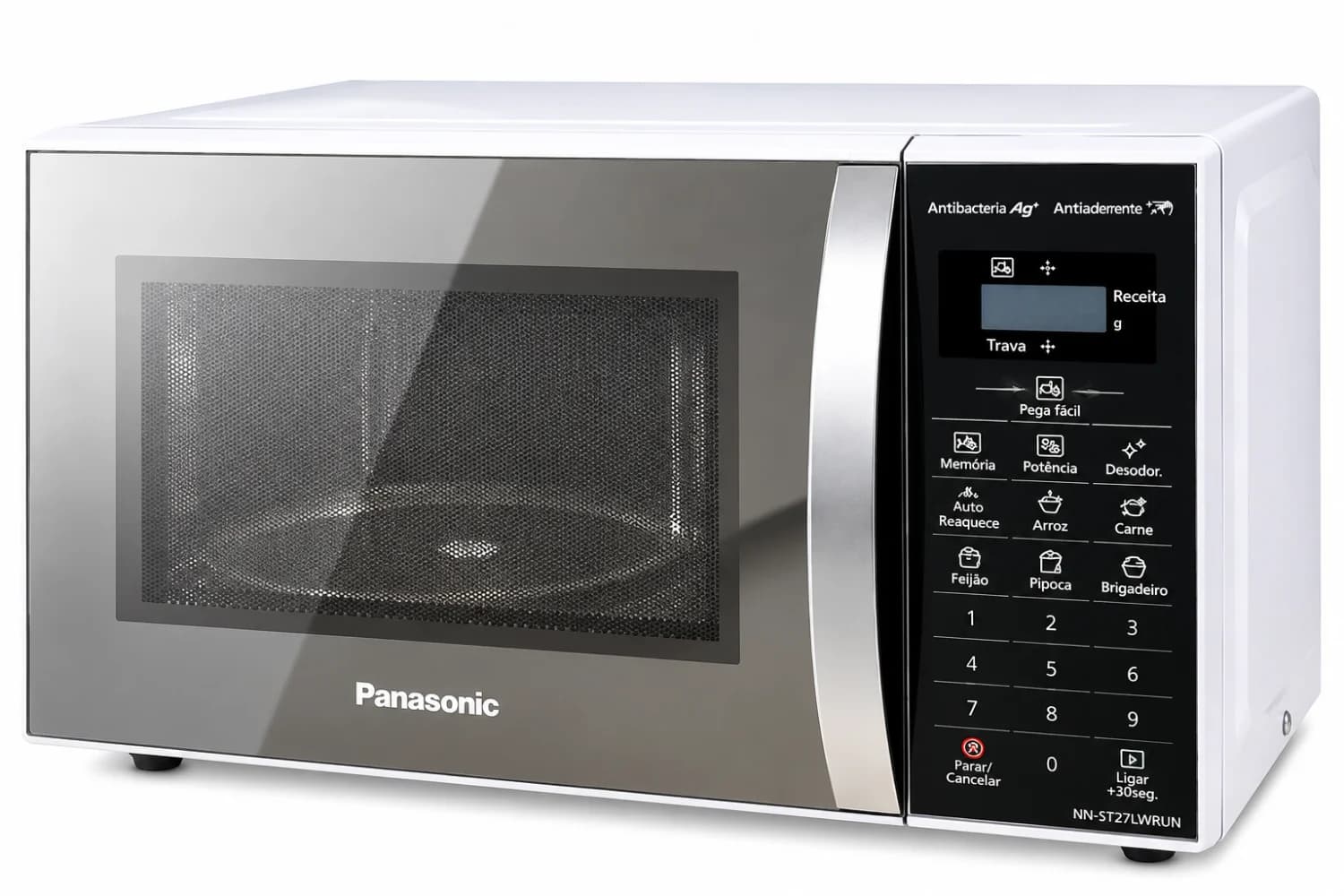 Micro-ondas Panasonic NN-ST27LWRUN 21L Branco Espelhado 127V – Com Avaria - 2