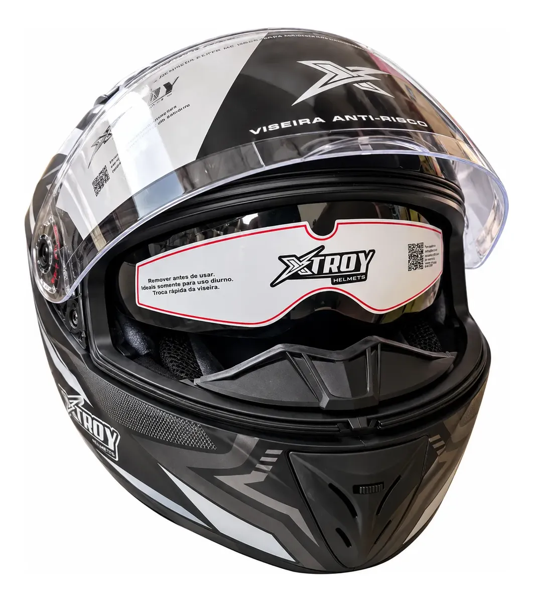 🏍️ Kit Casal: 2 Capacetes X-Troy + 2 Intercomunicadores Bluetooth - 7