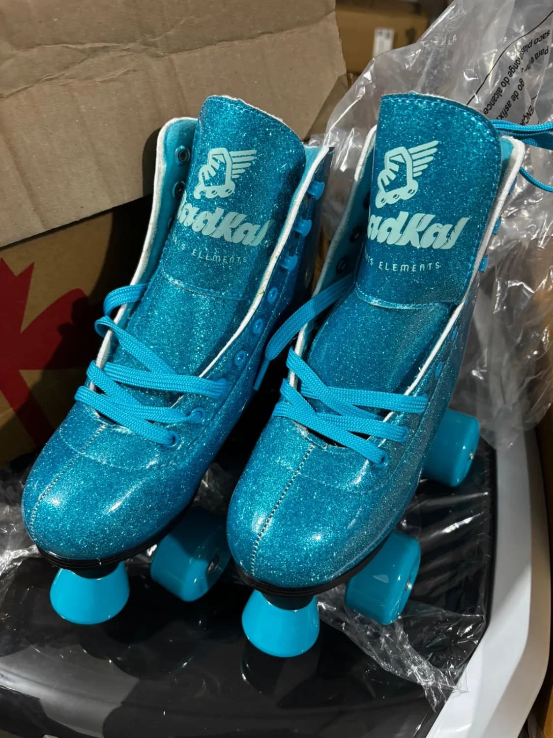 Patins Azul com brilho - 2