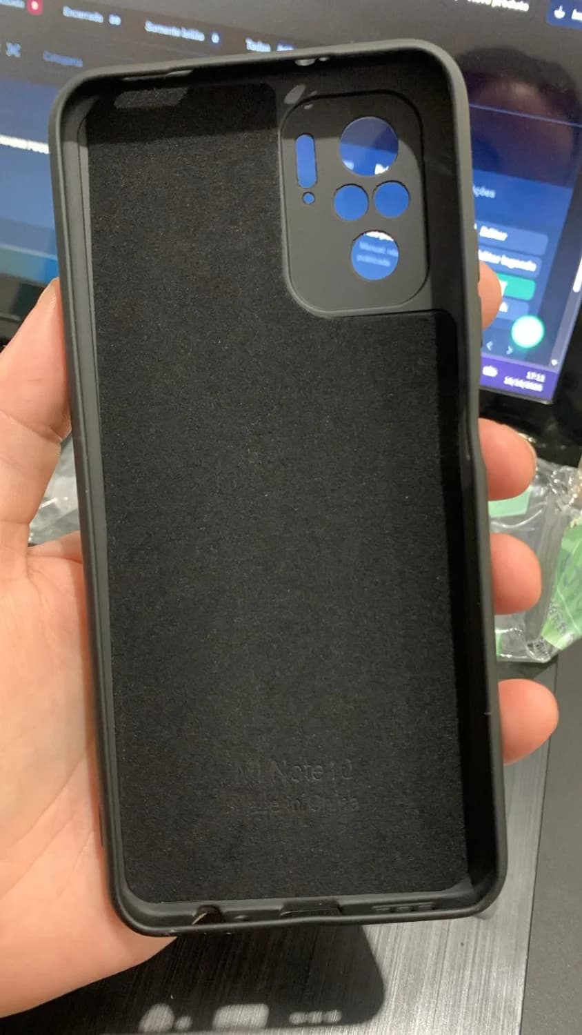 🖤 CAPINHA PRETA PARA XIAOMI REDMI NOTE 10 5G - 3
