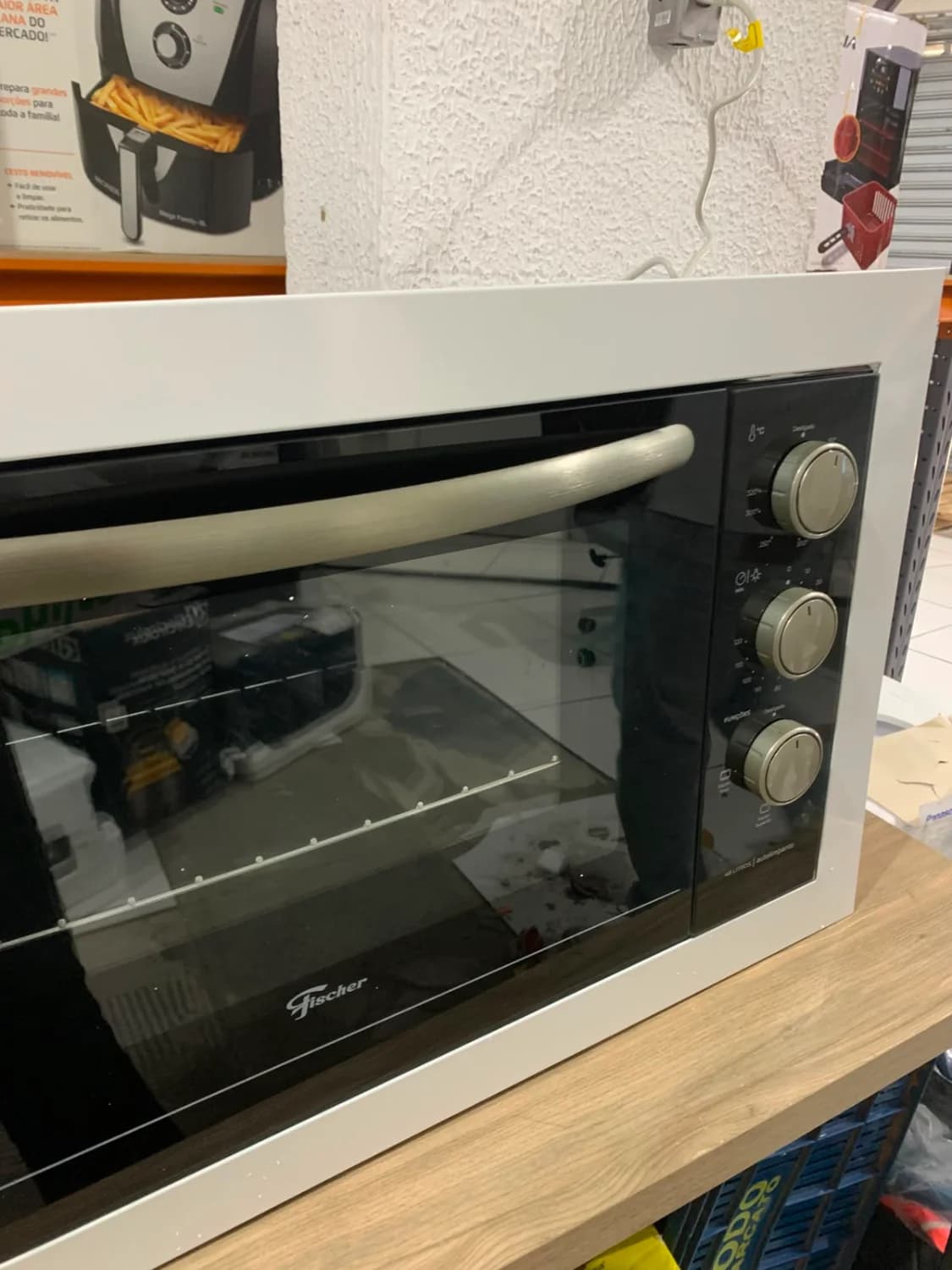 Forno Elétrico de Embutir Fischer Fit Line 48L 1775W 220V Branco Autolimpante - 12