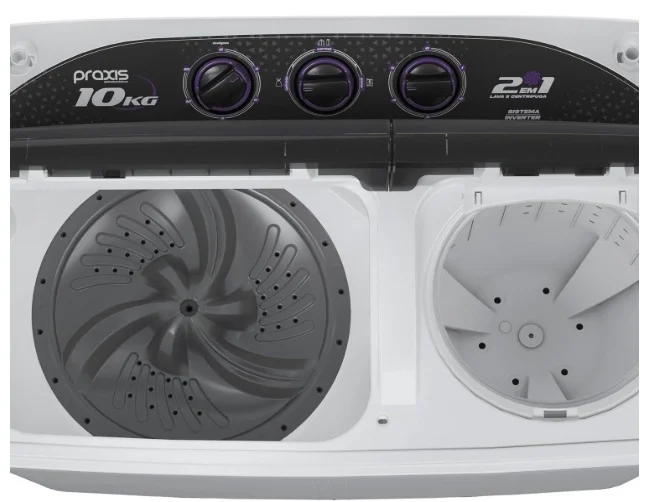 Praxis Máquina de Lavar Roupas 10kg 2 em 1 - 2