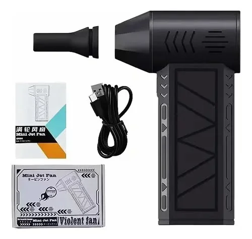Mini Ventilador Soprador De Ar Turbo Jato 130000 Rpm Sem Fio - 1