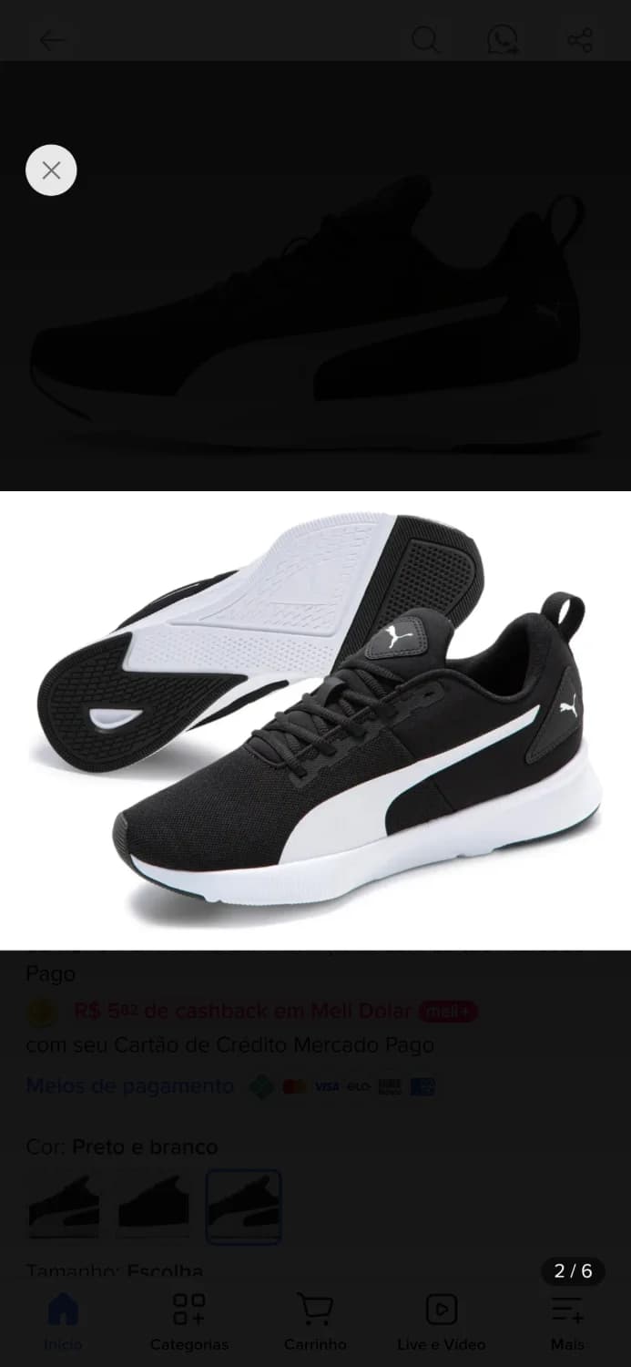 Tênis Puma Original Masculino Corrida Treino n41 - 1