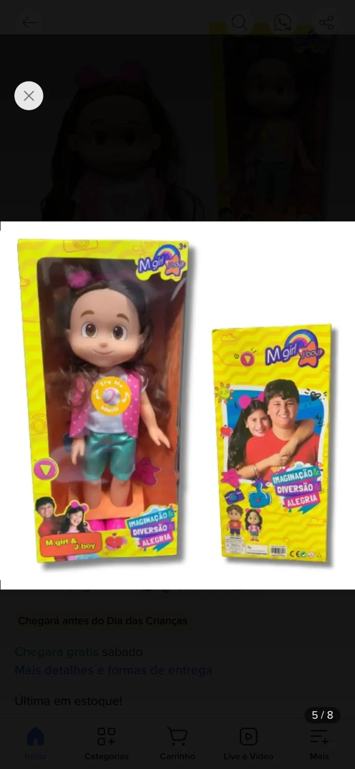 Boneca Maria Clara Youtuber Canta Musica - 2