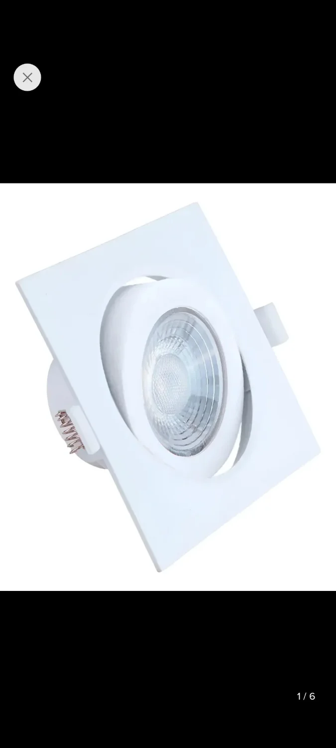 Kit com 10 luminária spot 5w - 1