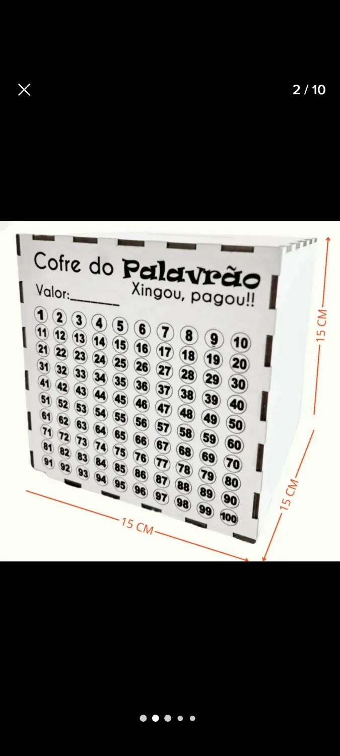 Cofrinho do Desafio Xingou Pagou - 1