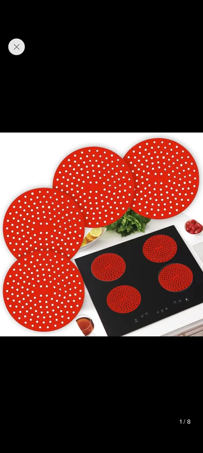 Kit 4 Tapete Protetore Silicone Para Fogão Air Fryer Cooktop - 1