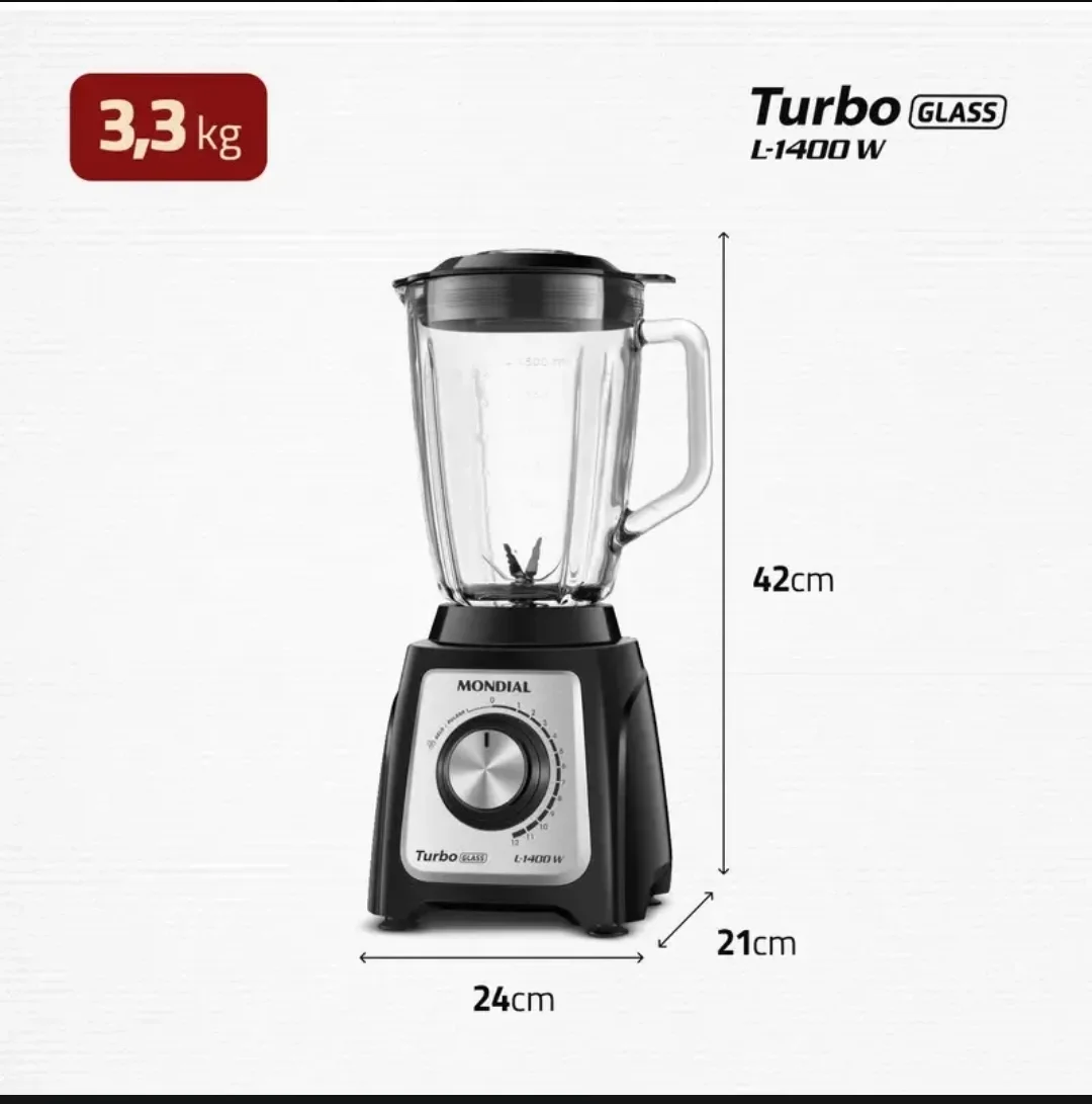 Liquidificador Turbo Glass - 1