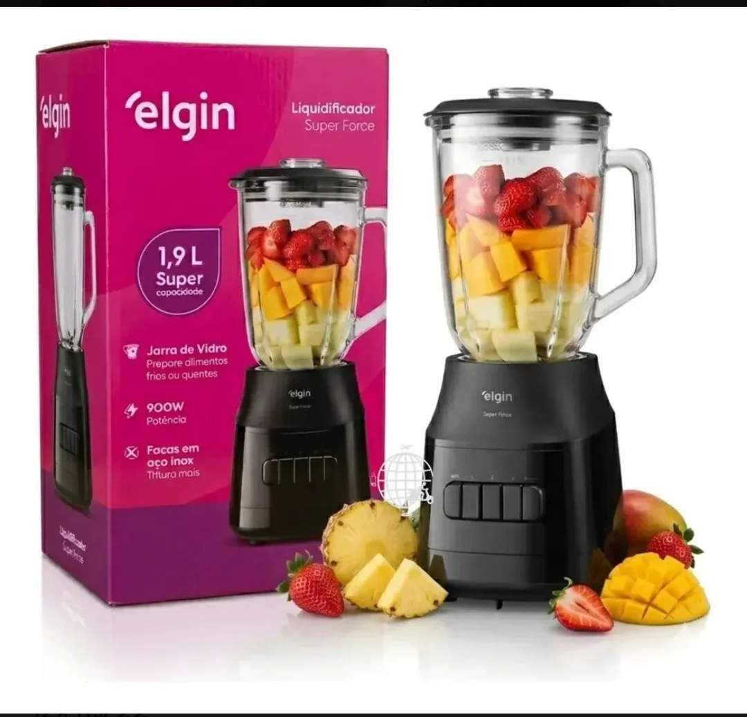 Liquidificador Super Force Elgin Jarra Vidro 1.9l 900w 110v - 2