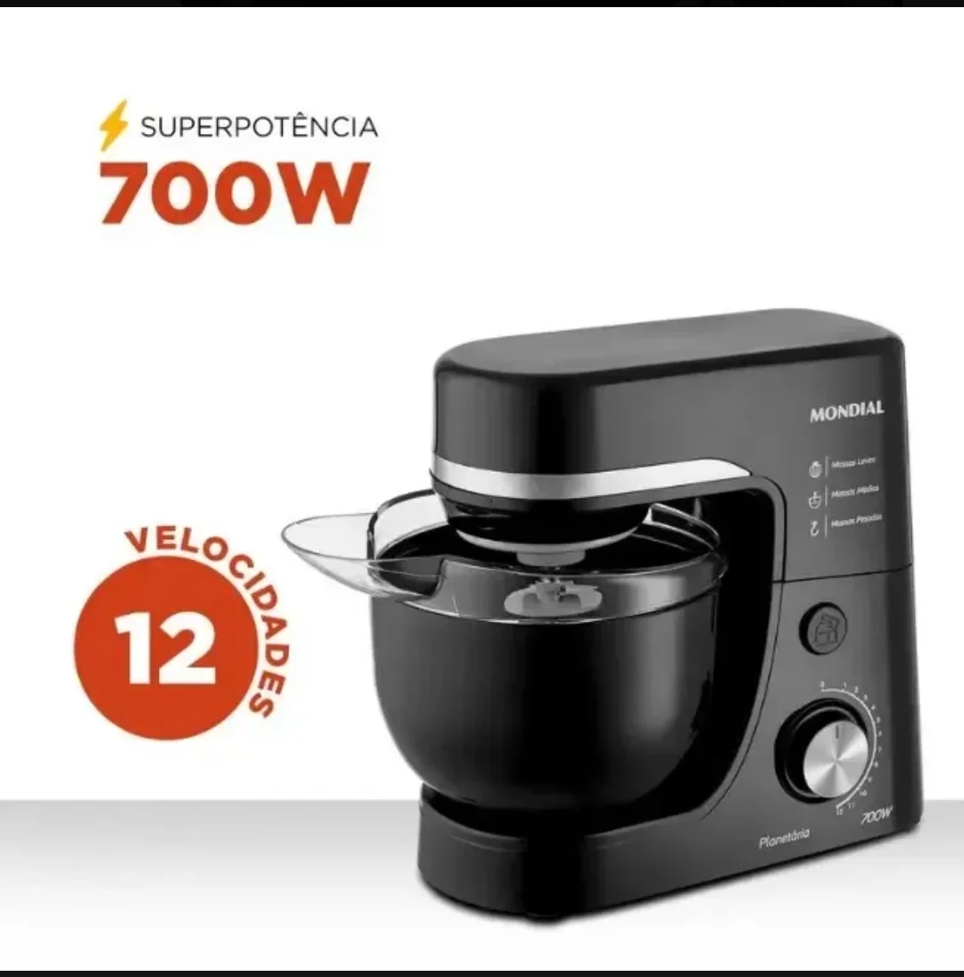 Batedeira Planetária, Mondial, 700W - 220v - 1