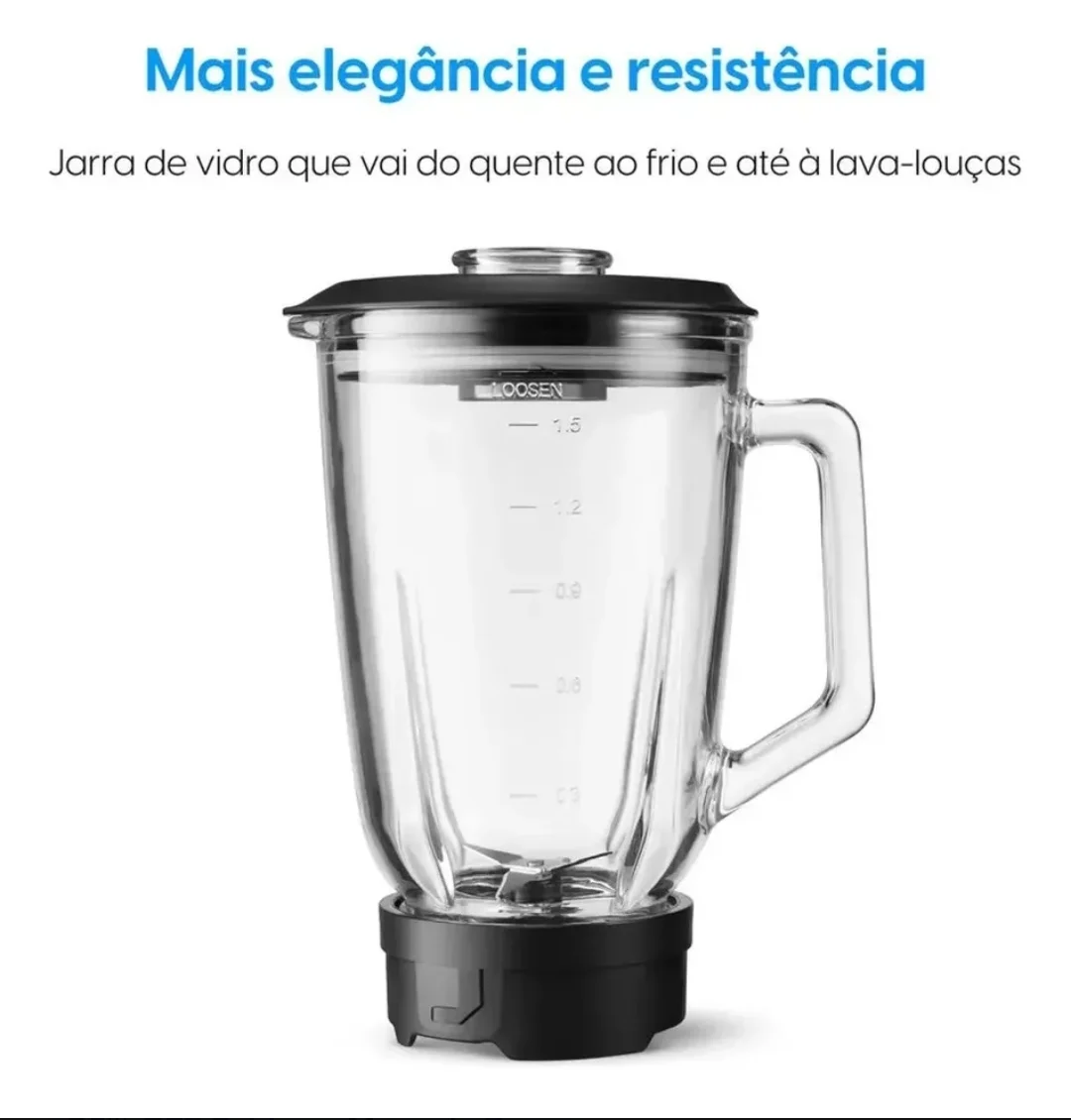 Liquidificador Super Force Elgin Jarra Vidro 1.9l 900w 110v - 1