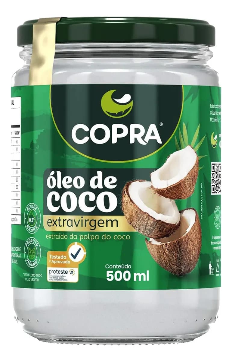 Óleo de Coco Extra Virgem Copra 500ml - 1