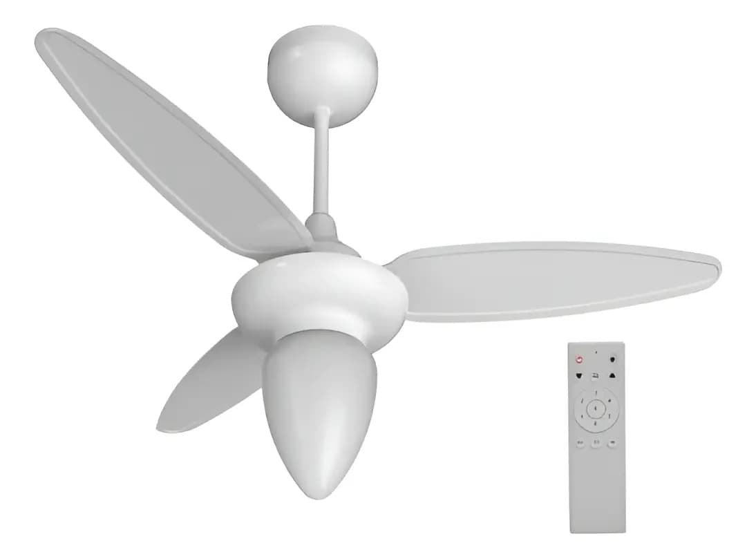 Ventilador de Teto Ventisol Wind Inverter Branco com 3 Pás e Controle Remoto Bivolt - 1