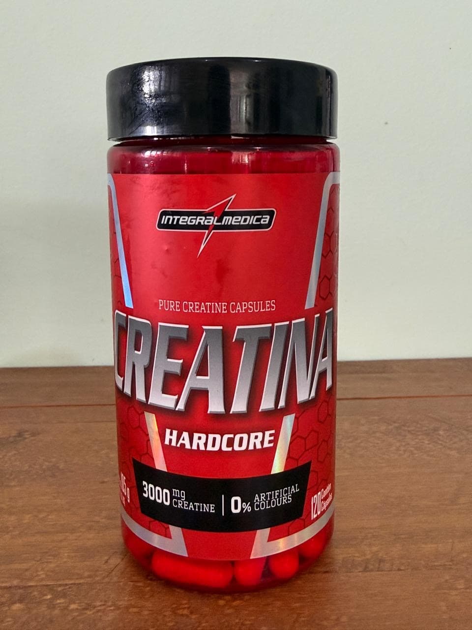 Creatina Monohidratada Integralmedica Hardcore 120 Cápsulas - 1