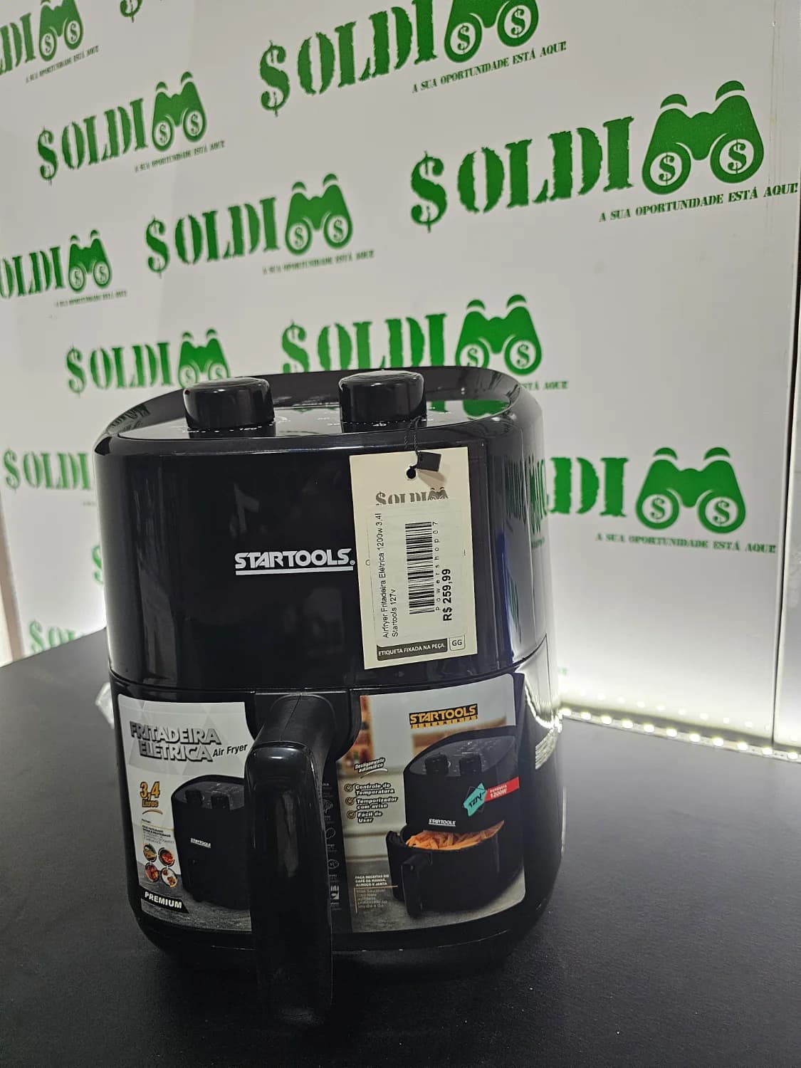 Airfryer Fritadeira Elétrica 1200w 3,4l Startools 127v - 2
