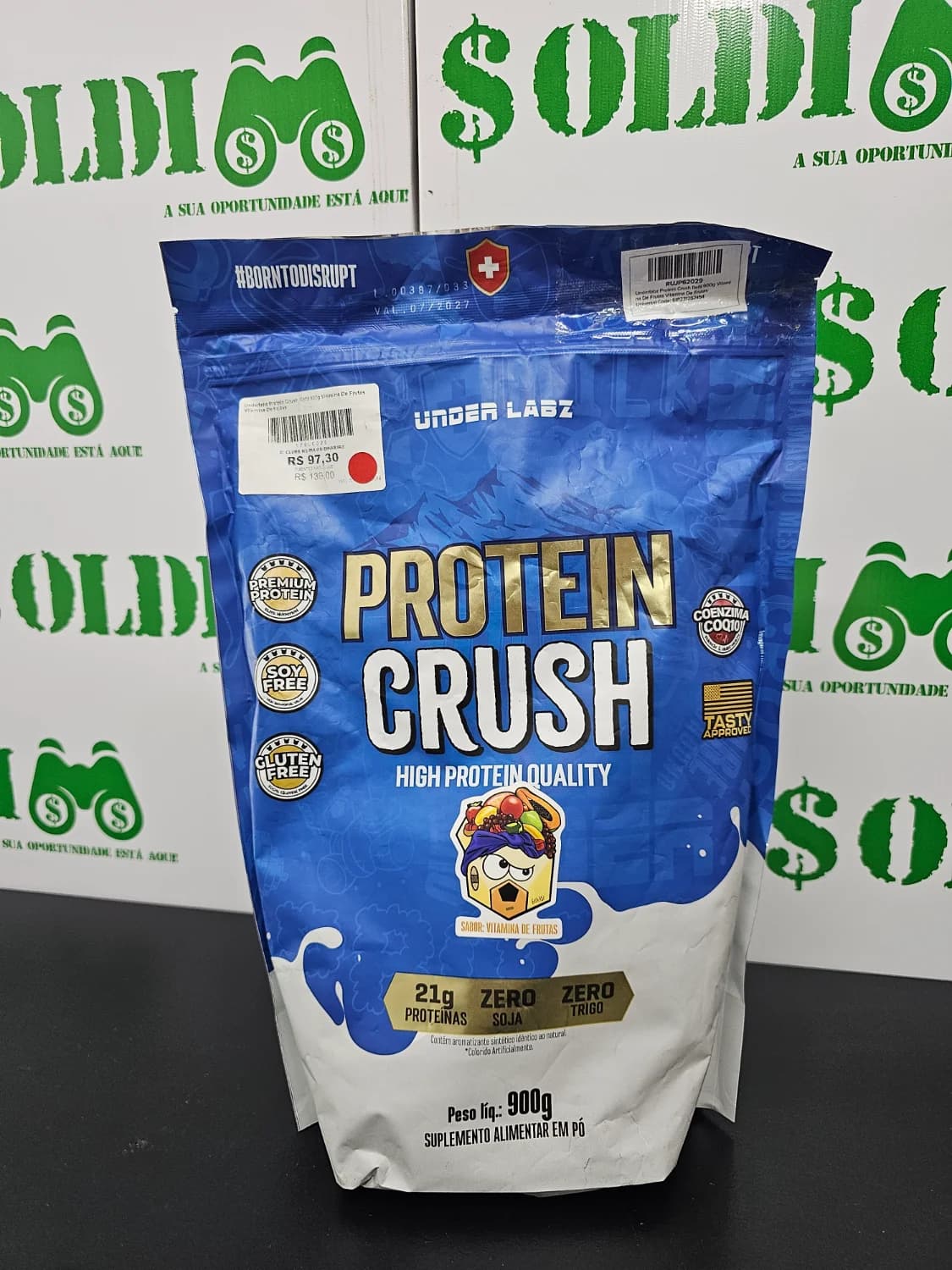 Underlabz Protein Crush Refil 900g Vitamina De Frutas Vitamina De Frutas - 1