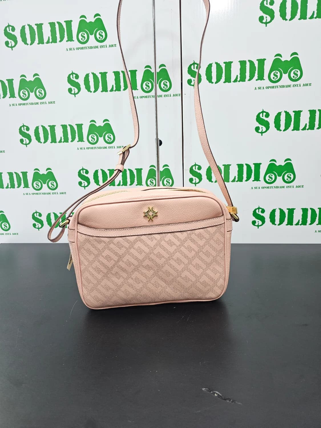 bolsa tiracolo transversal luz da lua rosa claro - 1