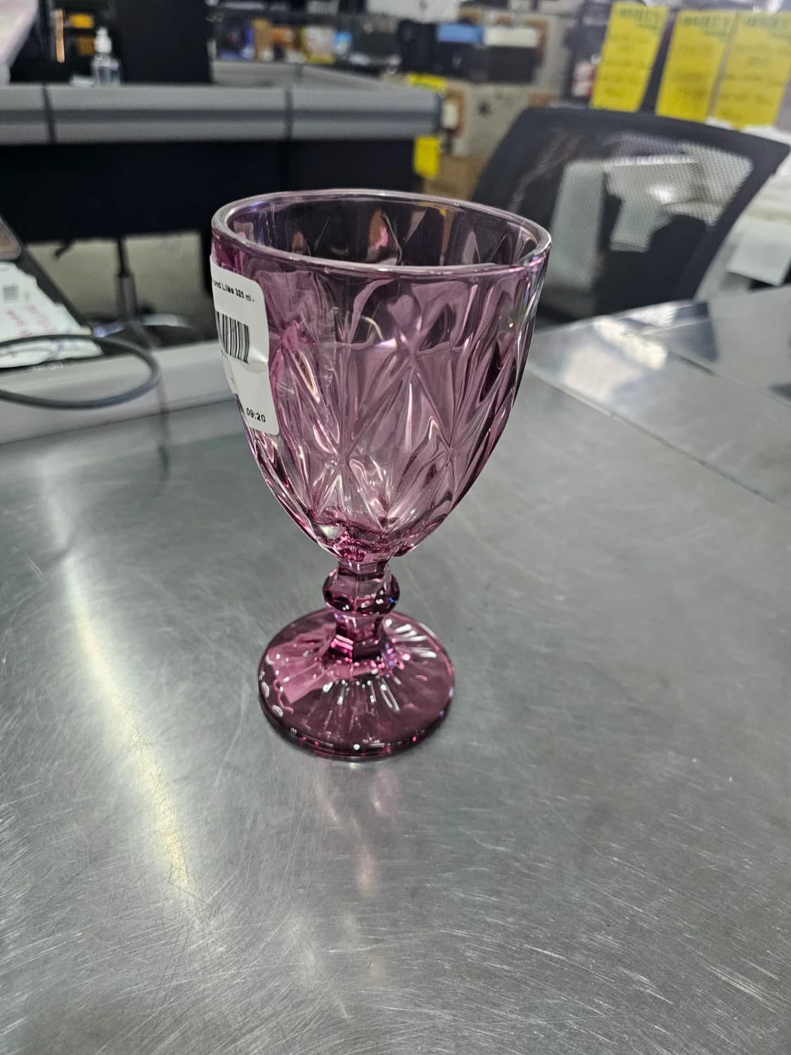 Taça De Vidro Para Água Diamond Lilás 325 ml - Lyor - 2