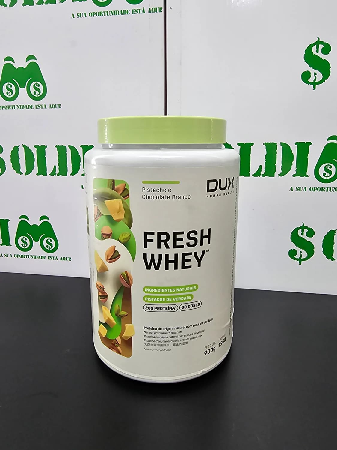 Fresh Whey Isolado Hidrolisado 900g Pistache - Dux - 1