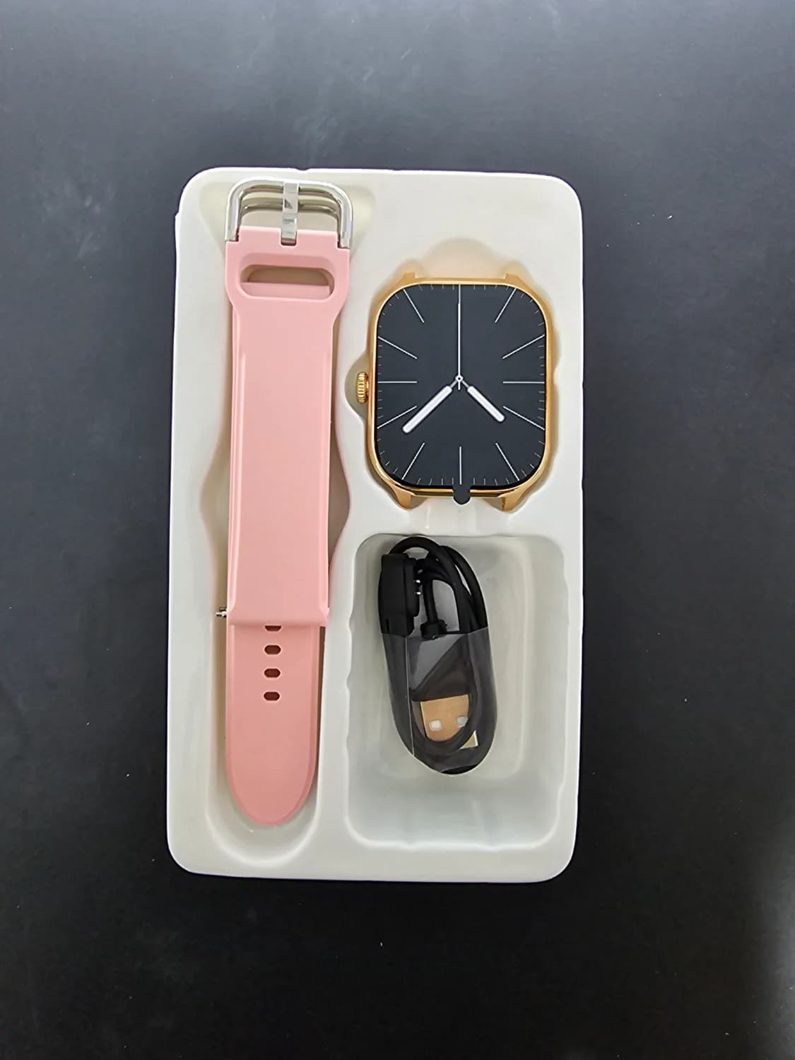 Smartwatch Amazfit GTS 4 Mini Dourado 1.65" AMOLED GPS Pulseira Silicone Marfim Compatível Android e iOS - 2