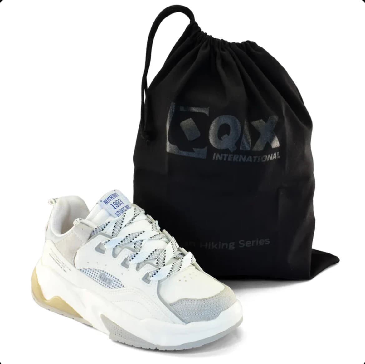 Tênis QIX Missy Feat Urban Hiking Series Branco e Cinza número 39 - 2