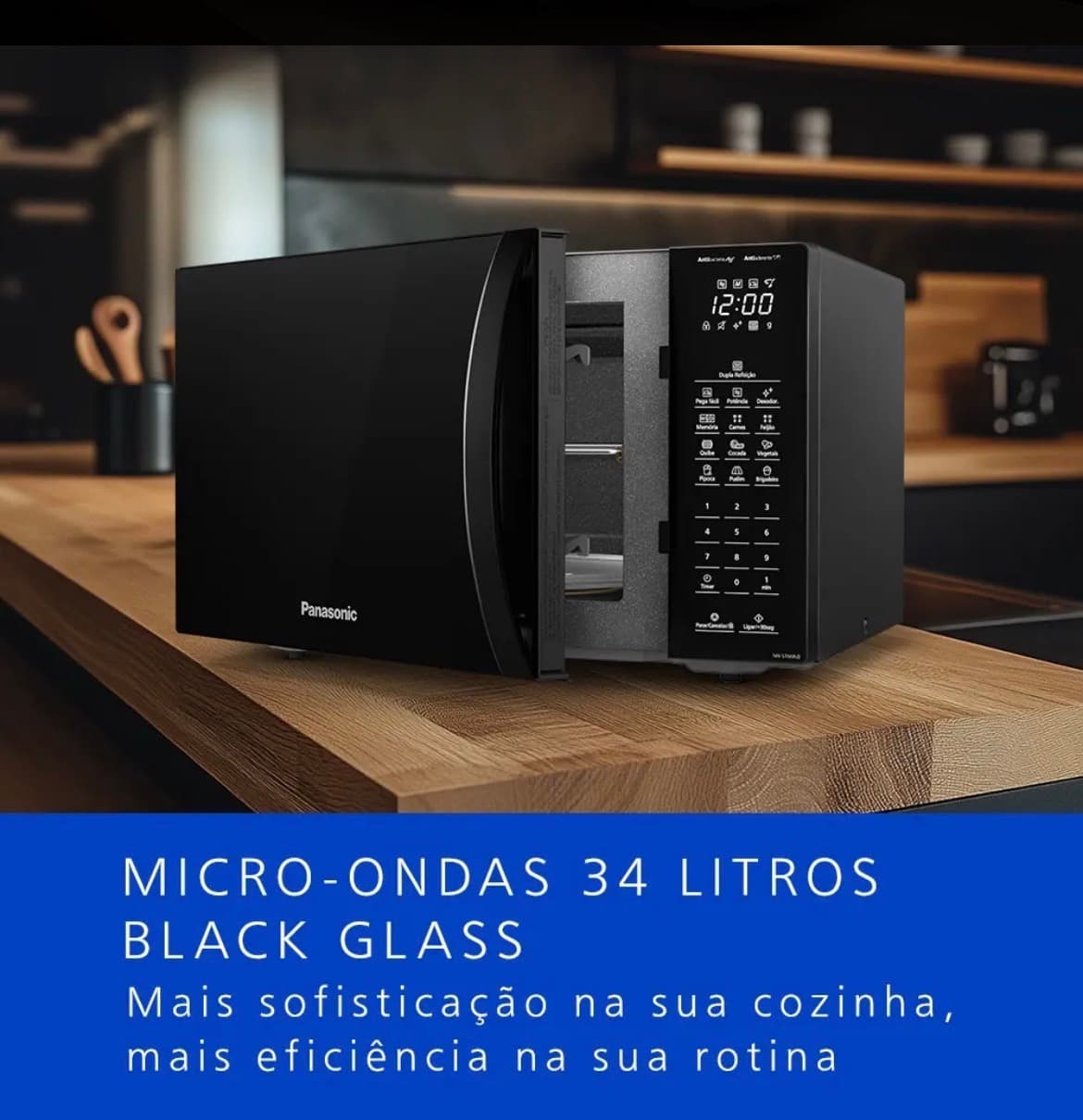 Microondas Panasonic 34 litros com prateleira. - 1