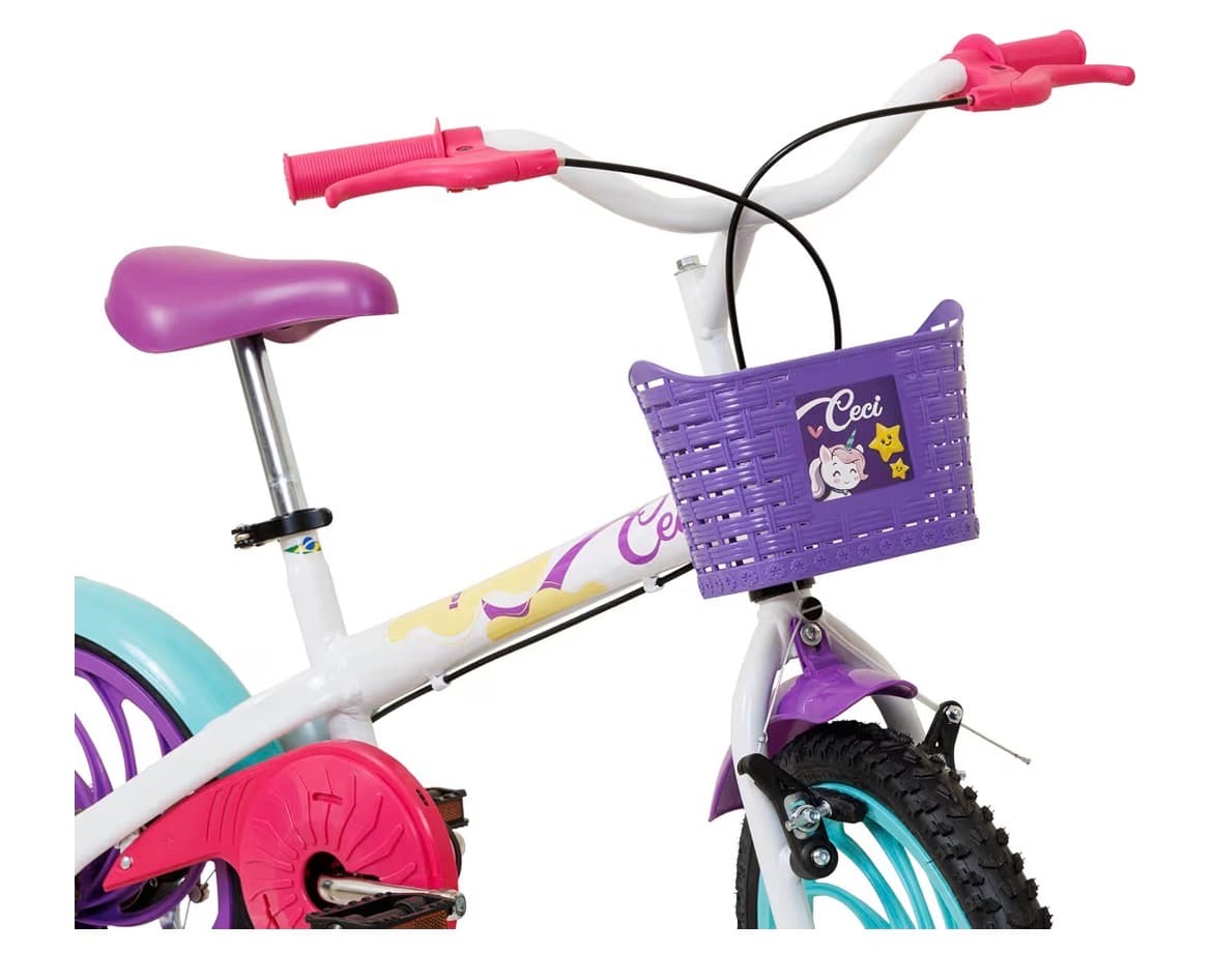 Bicicleta Infantil Caloi Ceci Aro 16 Branca - 2