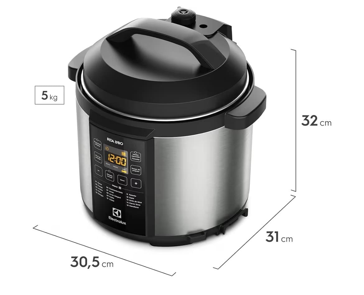 Panela Pressão Elétrica Chef Electrolux 6l Somente 220 Volts - 2