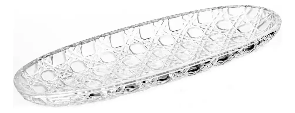 TRAVESSA OVAL CRISTAL 30X10,5X2,5 CM LYOR - 1