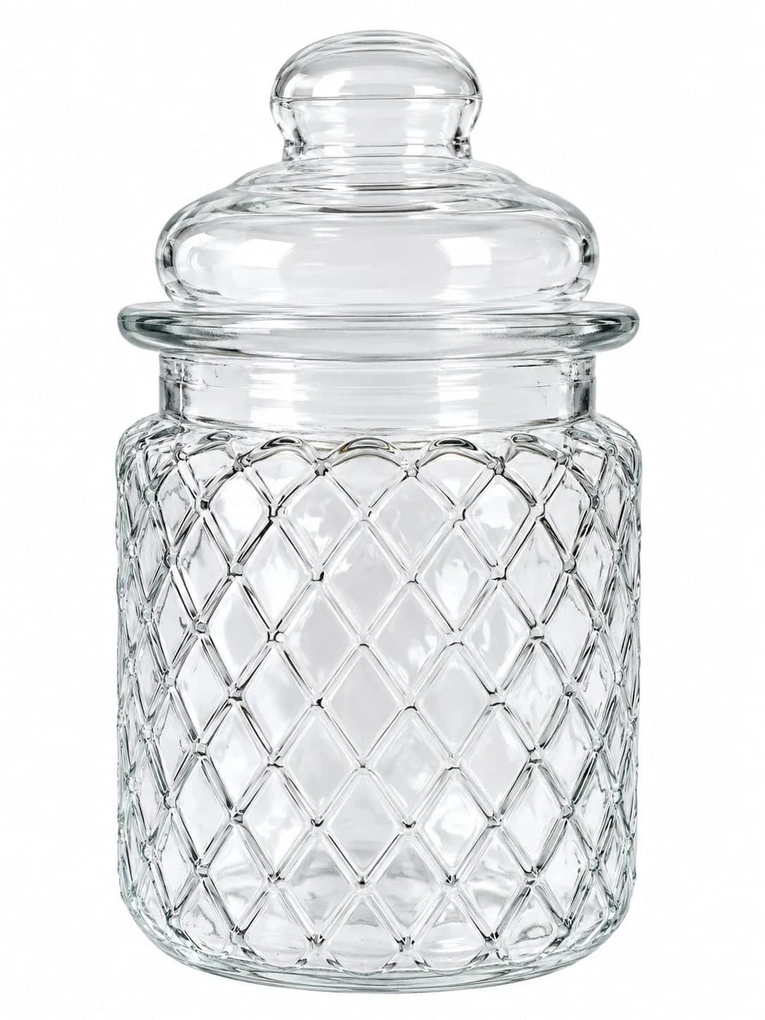 POTE DE VIDRO COM TAMPA HÉRMETICA 300ML - 1