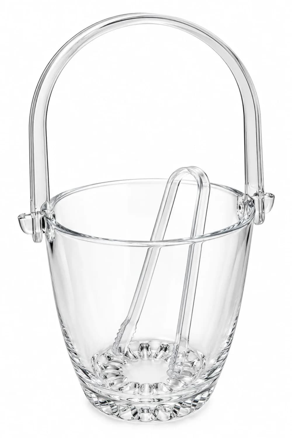 BALDE DE GELO COM PEGADOR TRASPARENTE 800ML - 1