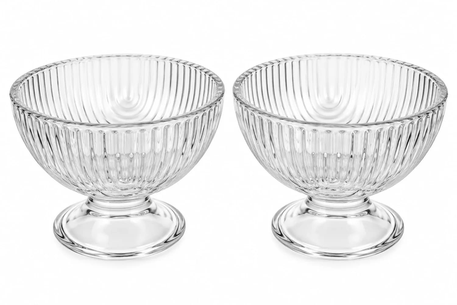 TAÇA SOBREMESA DE VIDRO LAURE 380ML C/2 PÇS - 1