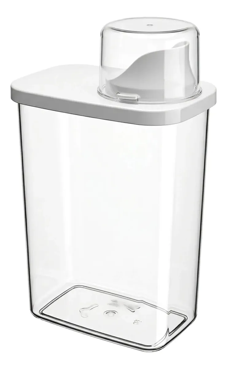 POTE DE MANTIMENTO ACRÍLICO COM BICO E TAMPA DOSADORA 1300ML - 1
