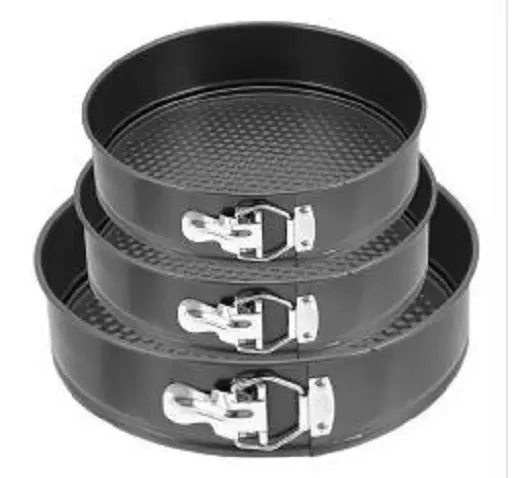 Formas Antiaderente Kit 3 Fundo Removível 24cm 26cm 28cm - 1