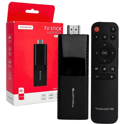 TV Stick Android TV Google Assistente e Chromecast Tomate MCD123 - 1