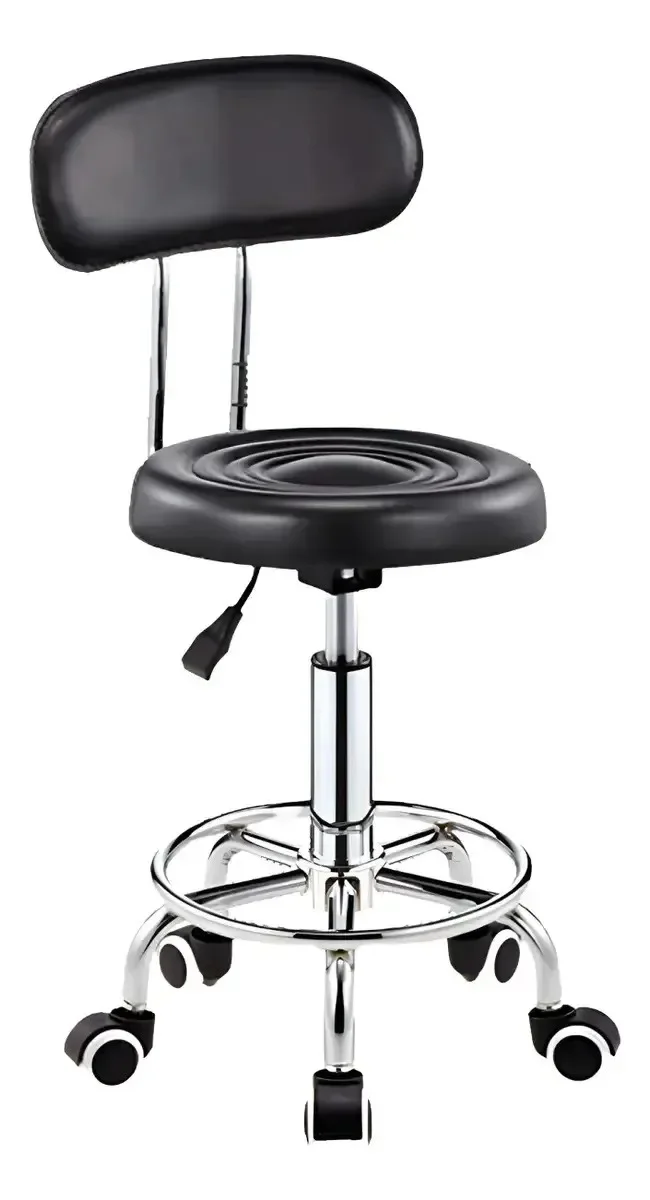 CADEIRA MOCHO GIRATORIA IDEAL TATU ESTUDIOS E BELEZA PRETO - 1
