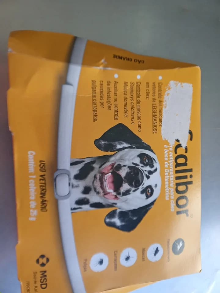 COLEIRA MSD ANTI PARASITAS SCALIBOR PARA CÃES TAMANHO G - 1