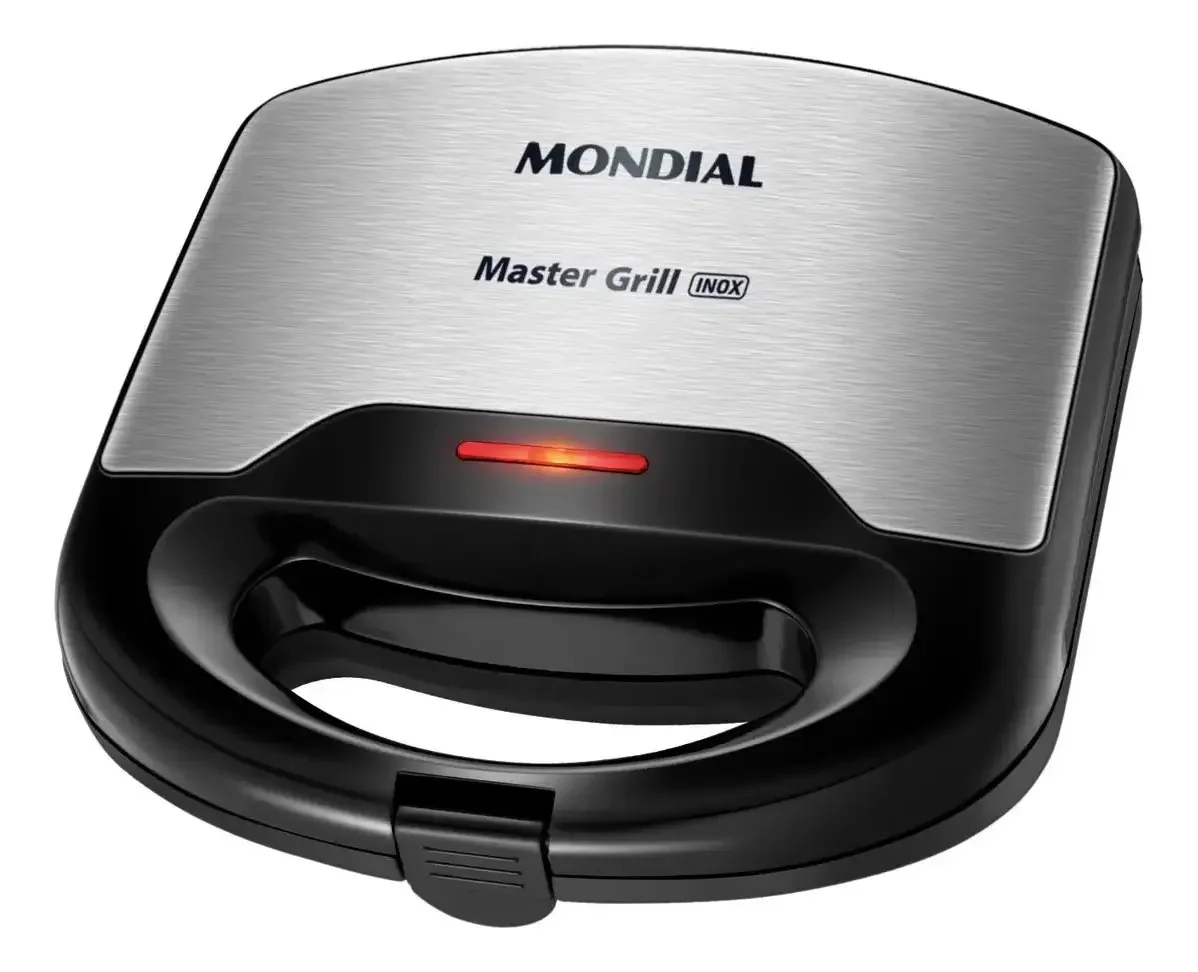 SANDUICHEIRA MASTER GRILL 750W S-20 MONDIAL PRETO/INOX 220V - 1
